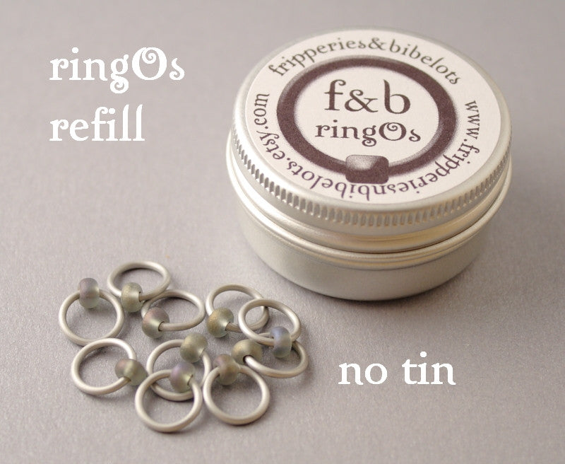 ringOs REFILL ~ Stormy Weather ~ Snag Free Ring Stitch Markers for Knitting