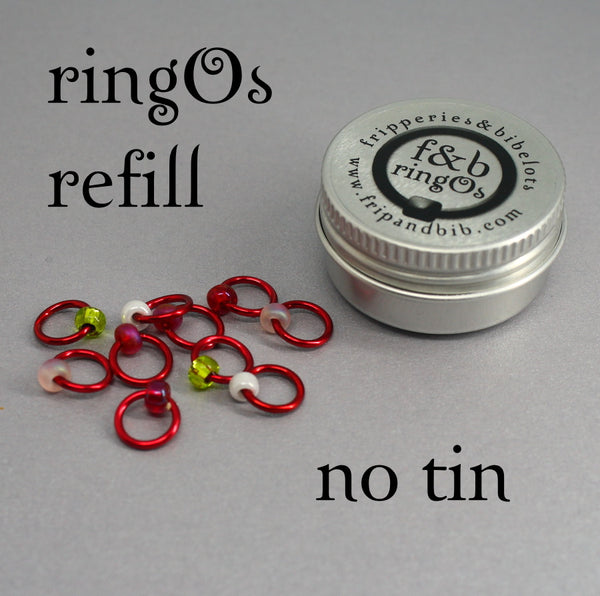 ringOs Strawberry Fields ~ Snag Free Ring Stitch Markers for Knitting
