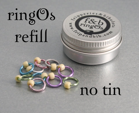 ringOs REFILL ~ Sugared Almonds ~ Snag Free Ring Stitch Markers for Knitting