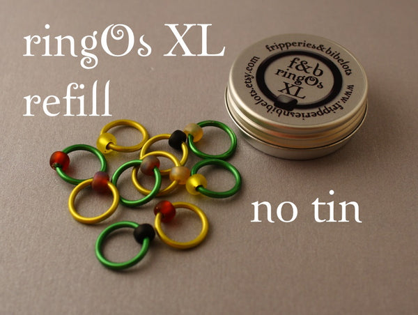 ringOs XL Sunflower - Snag-Free Ring Stitch Markers for Knitting
