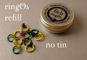 ringOs REFILL ~ Sunflower ~ Snag Free Ring Stitch Markers for Knitting
