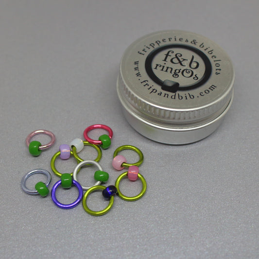 ringOs Sweet Pea ~ Snag Free Ring Stitch Markers for Knitting