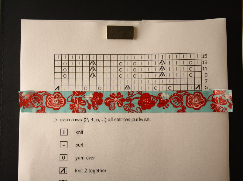 Paper Washi Tape for Marking Knitting Charts