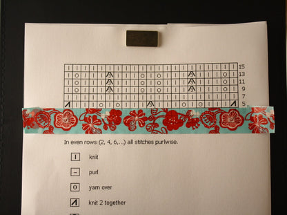 Paper Washi Tape for Marking Knitting Charts