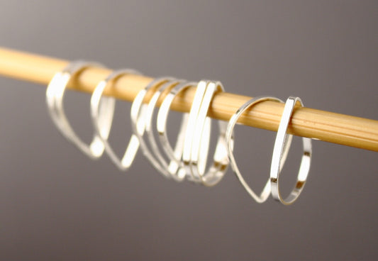 Simple Solid Snag-Free Raindrop Ring Stitch Markers for Knitting