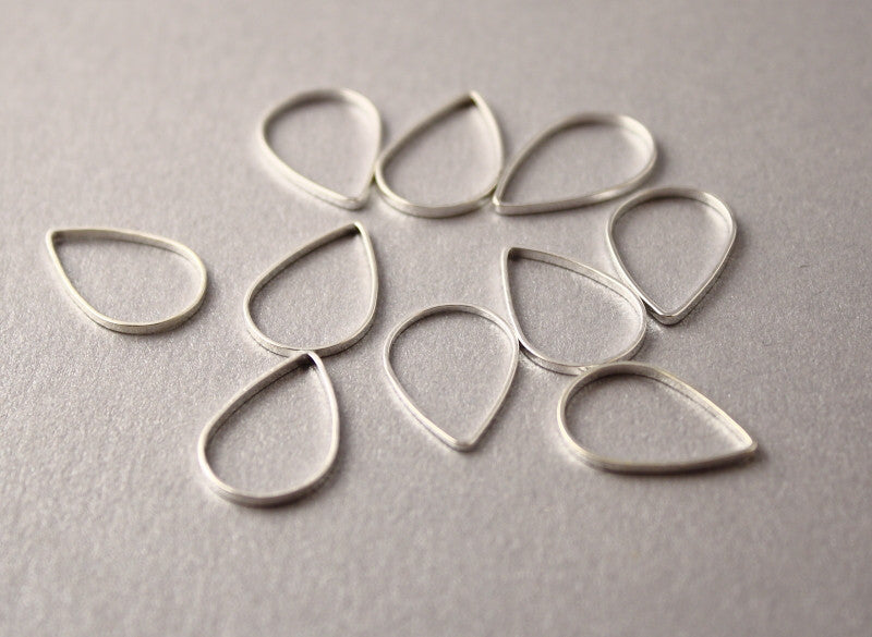 Simple Solid Snag-Free Raindrop Ring Stitch Markers for Knitting