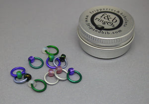 ringOs Thistle ~ Snag Free Ring Stitch Markers for Knitting