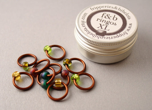 ringOs XL Woodland - Snag-Free Ring Stitch Markers for Knitting